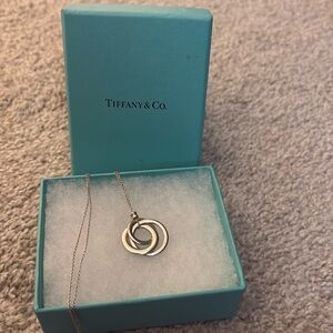 Tiffany & Co. Sterling Silver 1837 Triple Interlocking Circles Pendant